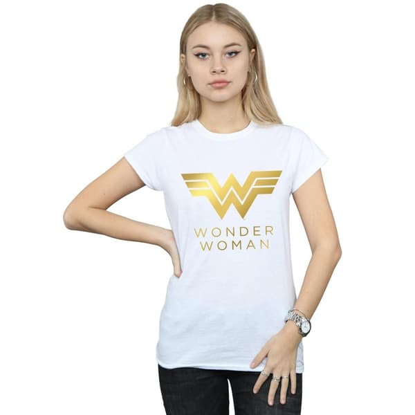 DC Comics Womens/Ladies Wonder Woman 84 Golden Logo Cotton T-Shirt