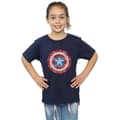 Miniatyrbild 2 av 3: Marvel T-shirt i bomull med pixlad sköld från Captain America för flickor