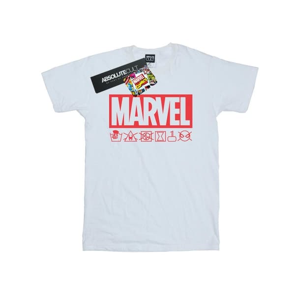 Marvel Mens Logo Wash Care T-Shirt