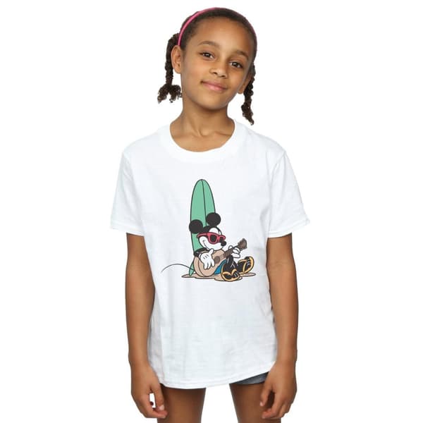 Disney Musse Pigg Surf And Chill T-shirt i bomull för flickor