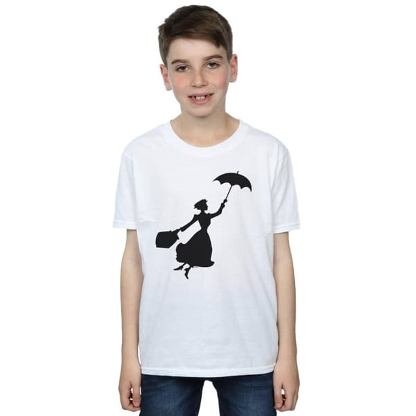 Disney Mary Poppins - T-shirt med flygande silhuett för pojkar