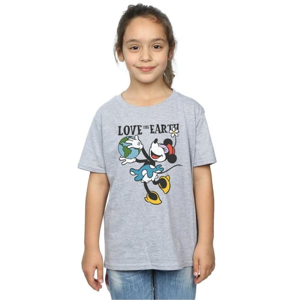 Disney Musse Pigg Love The Earth T-shirt i bomull för flickor