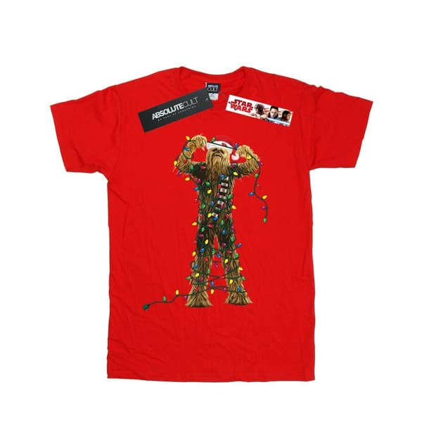 Star Wars Chewbacca-julljus i bomulls-T-shirt för flickor