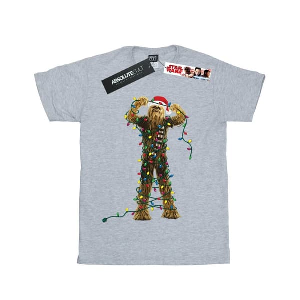 Star Wars Chewbacca-julljus i bomulls-T-shirt för flickor