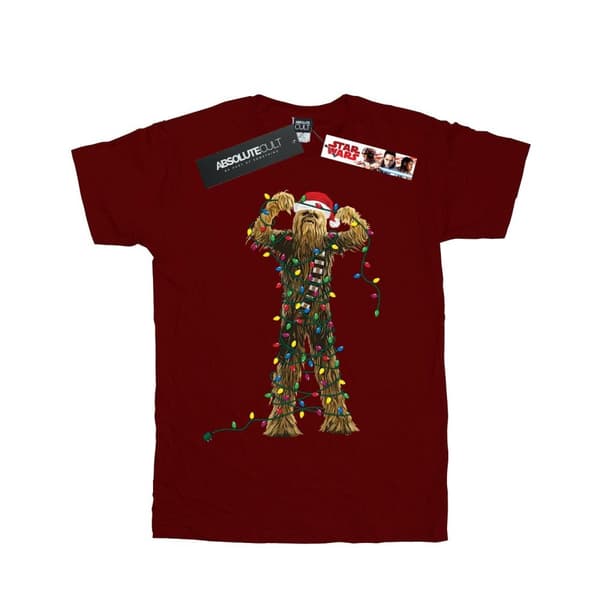 Star Wars Chewbacca-julljus i bomulls-T-shirt för flickor
