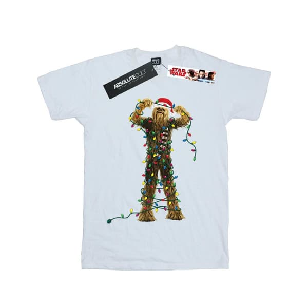 Star Wars Chewbacca-julljus i bomulls-T-shirt för flickor