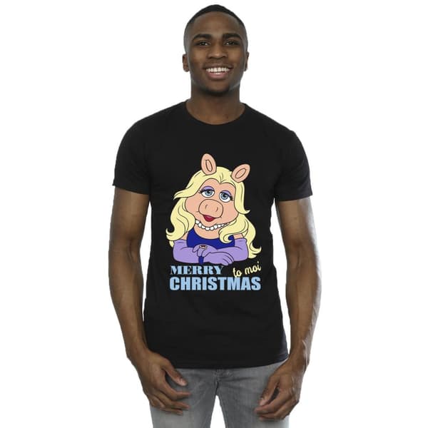 Disney Mens Muppets Miss Piggy Queen of Holidays T-Shirt