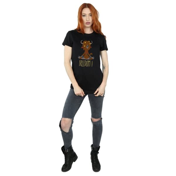 Disney Dam/Tjej Zootropolis Yak Freedom Boyfriend T-shirt i bomull