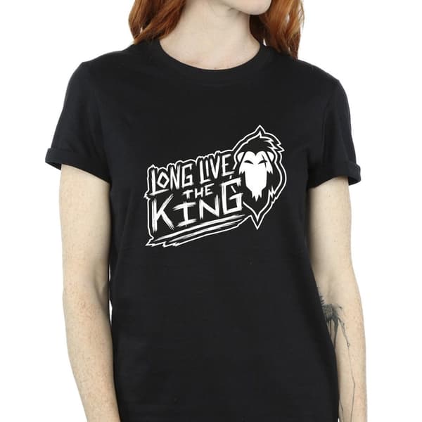 Disney Womens/Ladies The Lion King The King Cotton Boyfriend T-Shirt