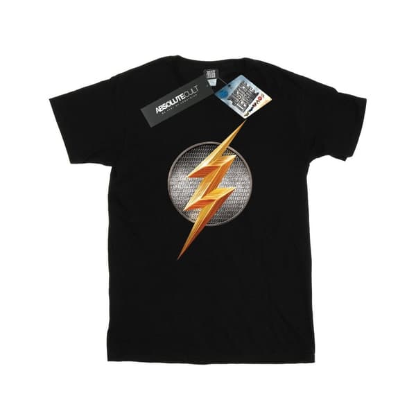 DC Comics Mens Justice League Movie Flash Emblem T-Shirt
