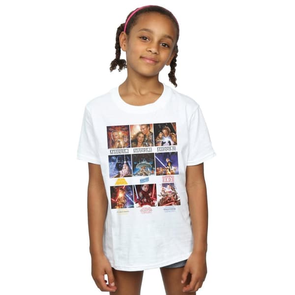 Star Wars Girls Poster Saga Cotton T-Shirt