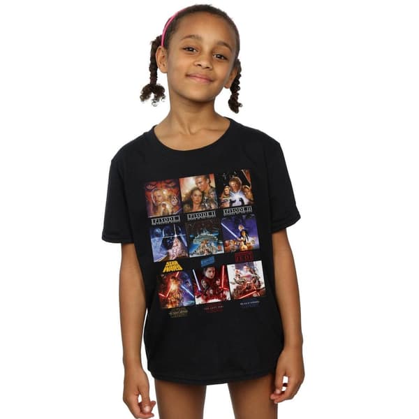 Star Wars Girls Poster Saga Cotton T-Shirt