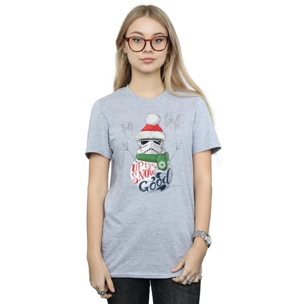 Star Wars Womens/Ladies Stormtrooper Up To Snow Good Cotton Boyfriend T-Shirt