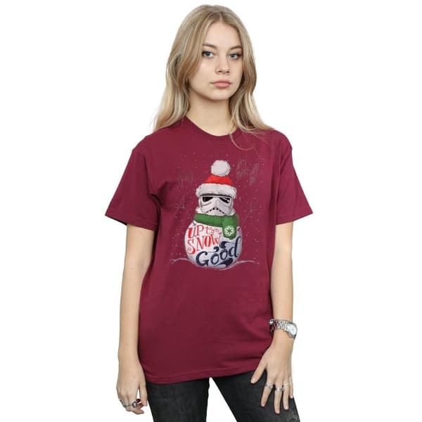 Star Wars Womens/Ladies Stormtrooper Up To Snow Good Cotton Boyfriend T-Shirt