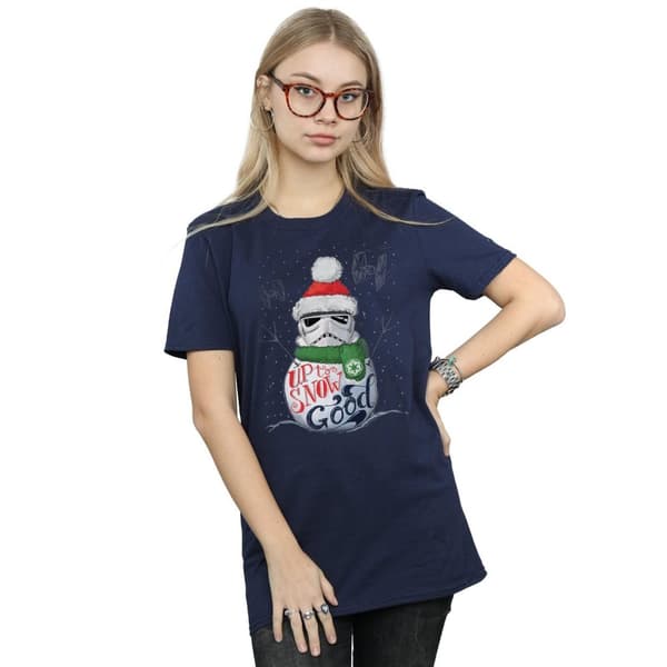 Star Wars Womens/Ladies Stormtrooper Up To Snow Good Cotton Boyfriend T-Shirt