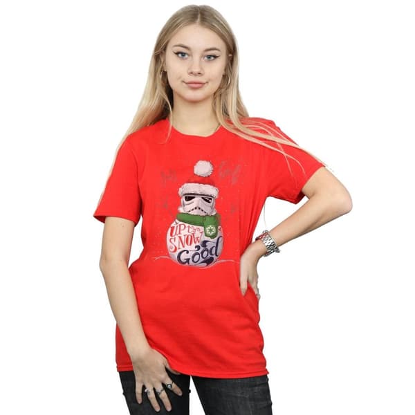 Star Wars Womens/Ladies Stormtrooper Up To Snow Good Cotton Boyfriend T-Shirt