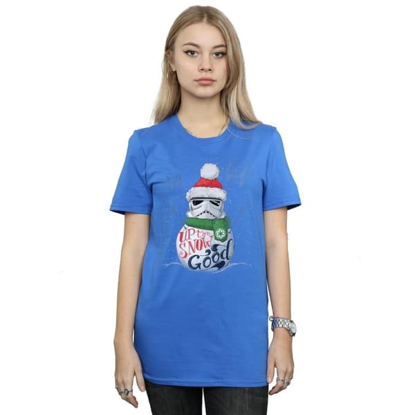 Star Wars Womens/Ladies Stormtrooper Up To Snow Good Cotton Boyfriend T-Shirt