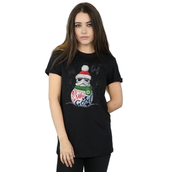 Star Wars Womens/Ladies Stormtrooper Up To Snow Good Cotton Boyfriend T-Shirt