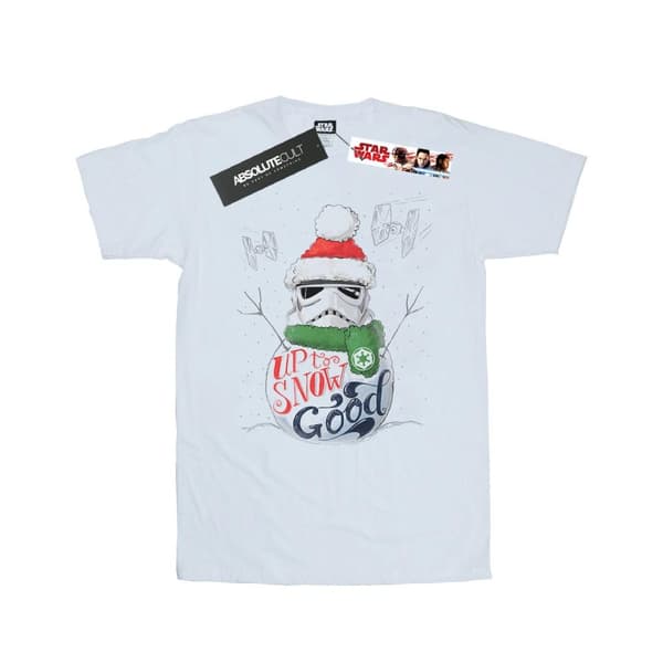 Star Wars Womens/Ladies Stormtrooper Up To Snow Good Cotton Boyfriend T-Shirt White L