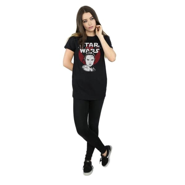 Star Wars Dam/Tjej The Last Jedi Heroes Boyfriend T-shirt i bomull
