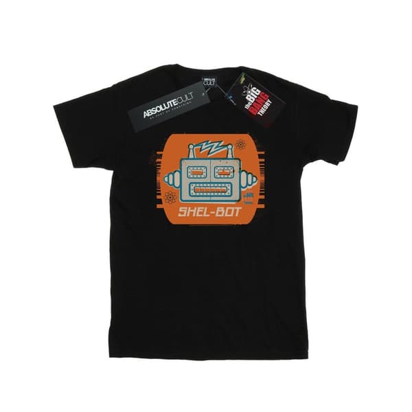 The Big Bang Theory T-shirt i bomull med Shel-Bot-ikon för flickor