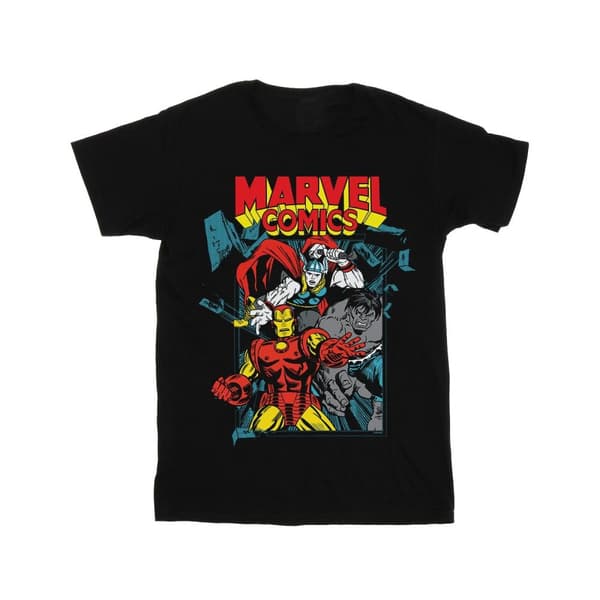 Marvel Comics Trio Pose T-shirt i bomull för flickor