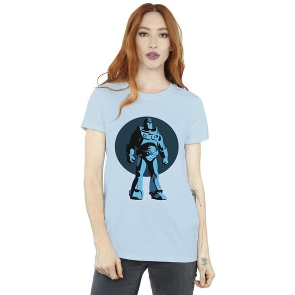 Disney Womens/Ladies Lightyear Buzz Standing Circle Cotton Boyfriend T-Shirt