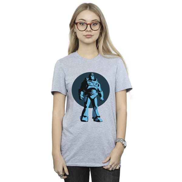 Disney Womens/Ladies Lightyear Buzz Standing Circle Cotton Boyfriend T-Shirt