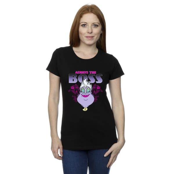Disney Womens/Ladies The Little Mermaid Ursula Mum Is The Boss Cotton T-Shirt