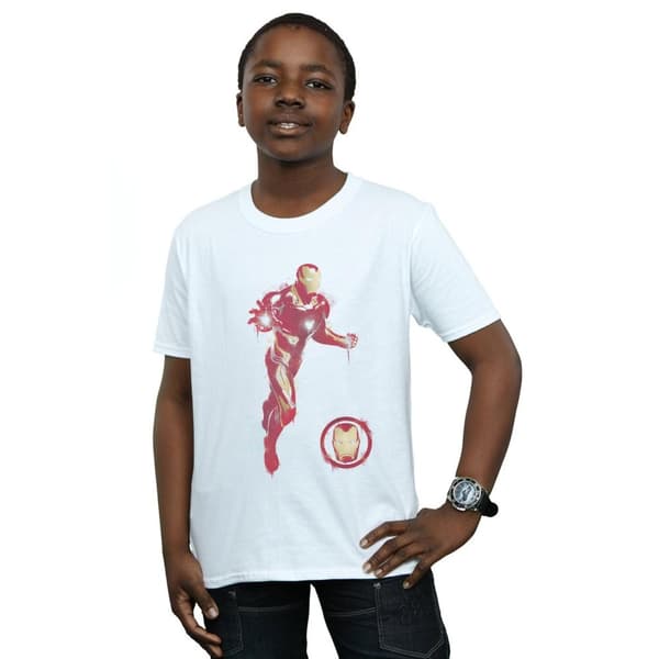 Marvel Boys Avengers Endgame Painted Iron Man T-Shirt