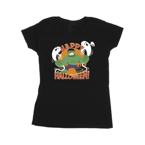 Marvel Womens/Ladies Hulk Happy Halloween Cotton T-Shirt