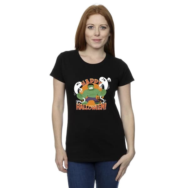 Marvel Womens/Ladies Hulk Happy Halloween Cotton T-Shirt
