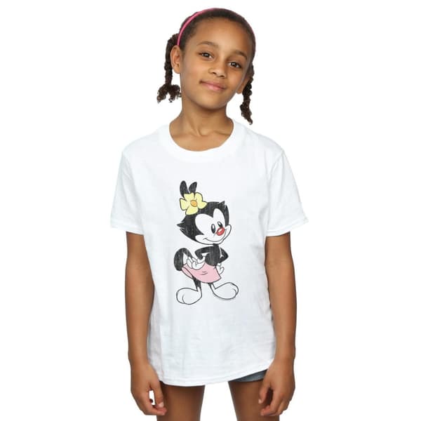 Animaniacs Girls Dot Classic Pose Cotton T-Shirt