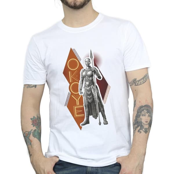 Marvel Mens Wakanda Forever Okoye Stance T-Shirt