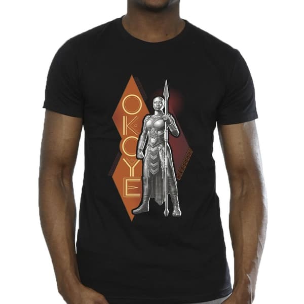 Marvel Mens Wakanda Forever Okoye Stance T-Shirt