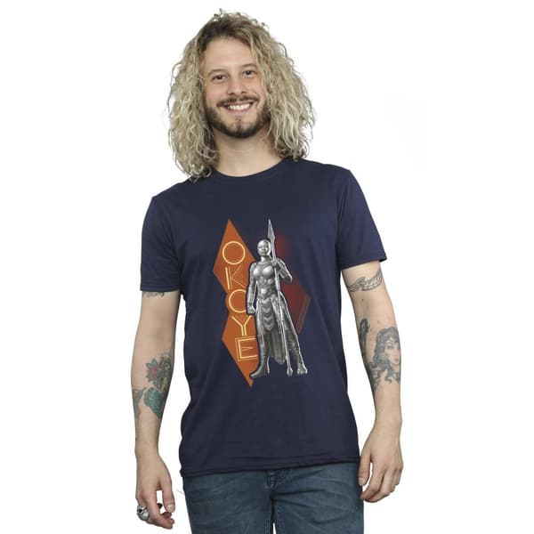 Marvel Mens Wakanda Forever Okoye Stance T-Shirt