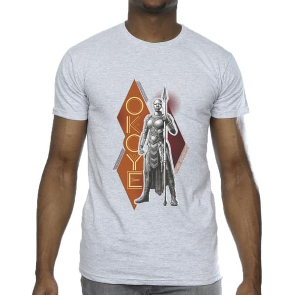 Marvel Mens Wakanda Forever Okoye Stance T-Shirt