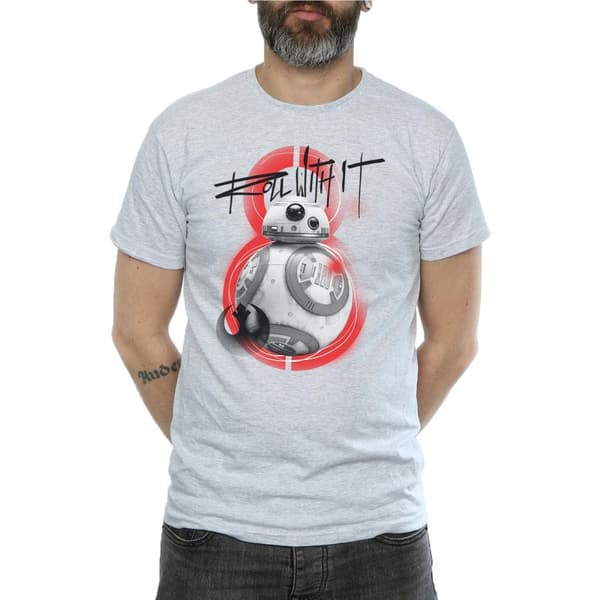 Star Wars The Last Jedi BB-8 Roll With It T-shirt för herrar
