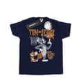Miniatyrbild 1 av 5: Tom And Jerry T-shirt i bomull för flickor med snurrande basketboll
