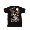 Miniatyrbild 1 av 5: Tom And Jerry T-shirt i bomull för flickor med snurrande basketboll