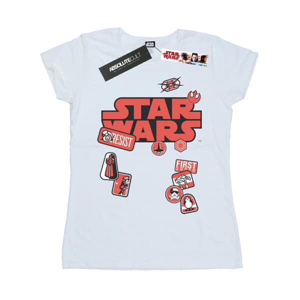 Star Wars Dam/Tjej The Last Jedi Badges T-shirt i bomull
