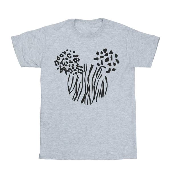 Disney T-shirt i bomull med Musse Pigg-djur för flickor Sports Grey 12-13 Years