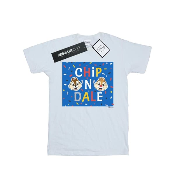 Disney Chip N Dale - T-shirt i bomull med blå ram för flickor