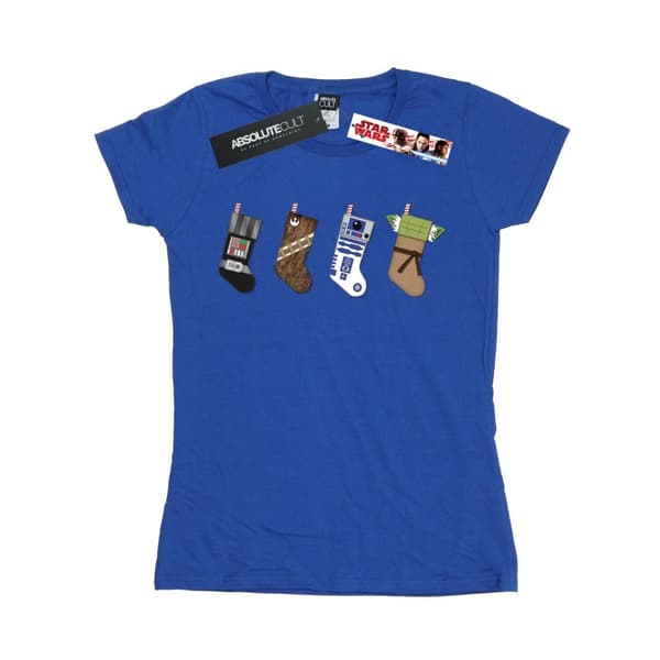 Star Wars Womens/Ladies Christmas Stockings Cotton T-Shirt