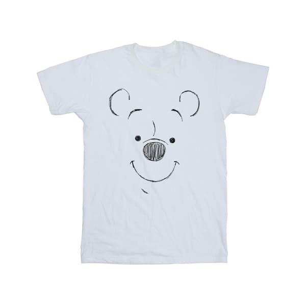 Disney Girls Winnie The Pooh Winnie The Pooh Face Cotton T-Shirt
