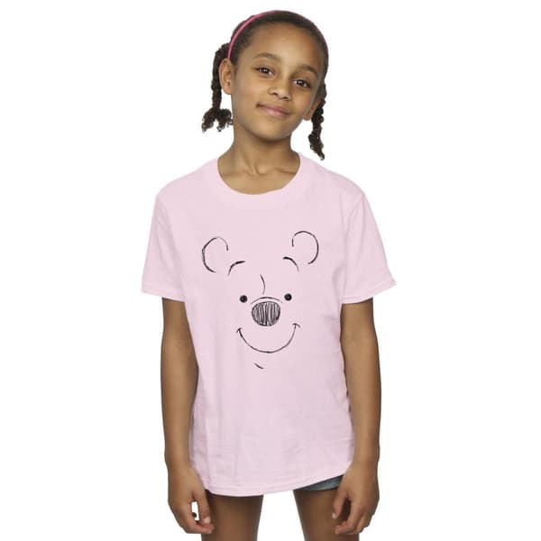 Disney Girls Winnie The Pooh Winnie The Pooh Face T-shirt i bomull