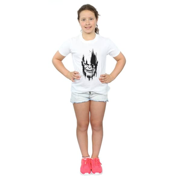 Marvel Girls Avengers Infinity War Thanos Face Cotton T-Shirt