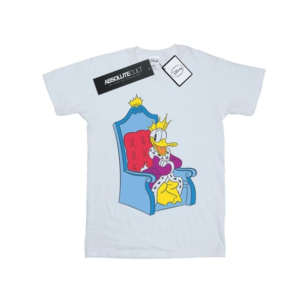 Disney Boys Donald Duck King Donald T-Shirt White 5-6 Years