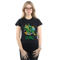 Miniatyrbild 2 av 3: Marvel Dam/Tjej Loki Throne T-shirt i bomull