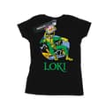 Miniatyrbild 1 av 3: Marvel Dam/Tjej Loki Throne T-shirt i bomull